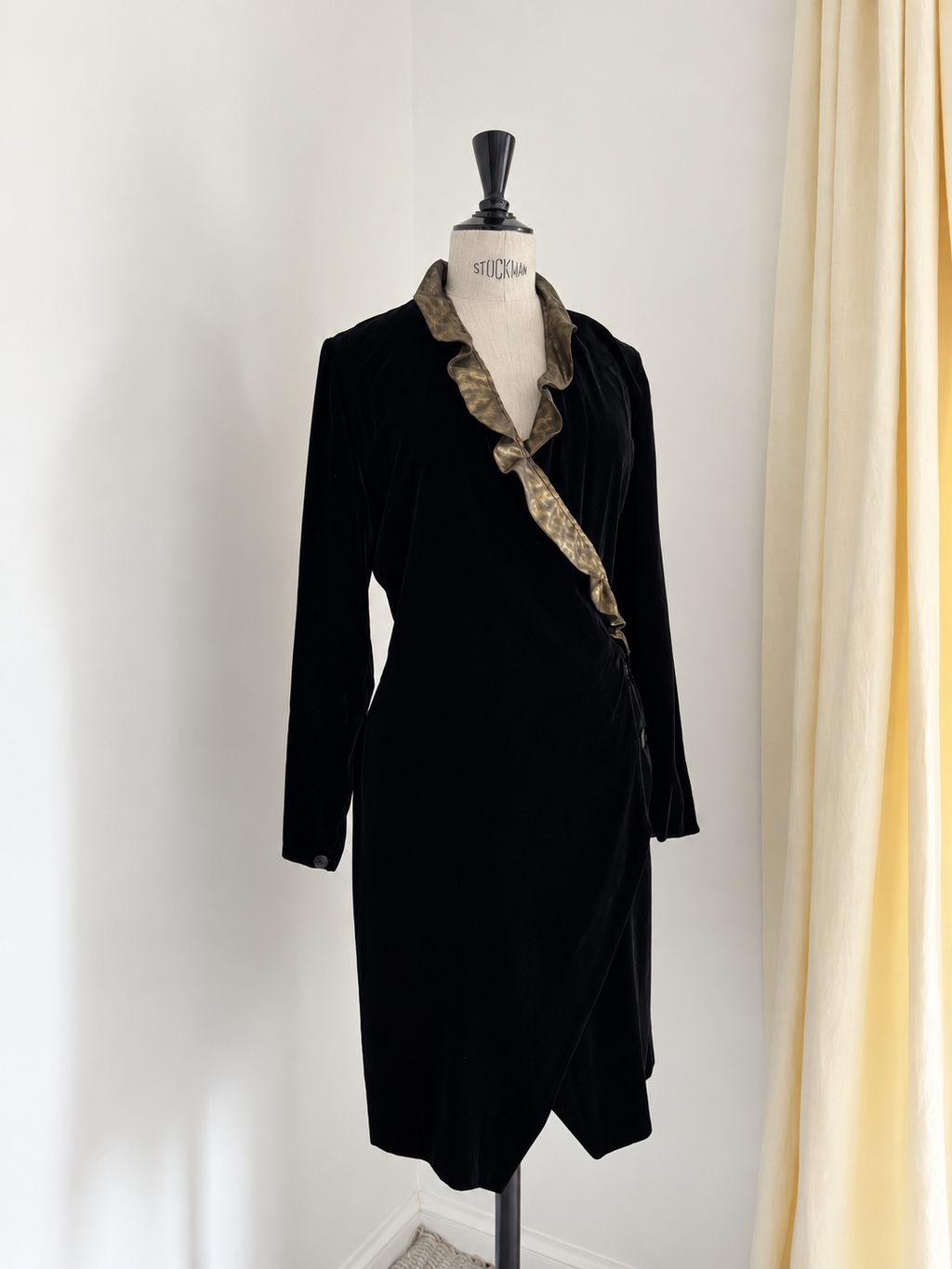 Krizia Black Velvet Dress