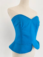 1980s Emanuel Ungaro Solo Donna Sculptural Bustier Top