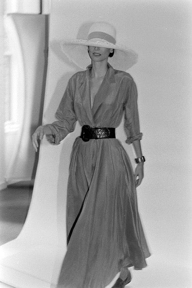 1992 Donna Karan Resort Linen & Silk Dress