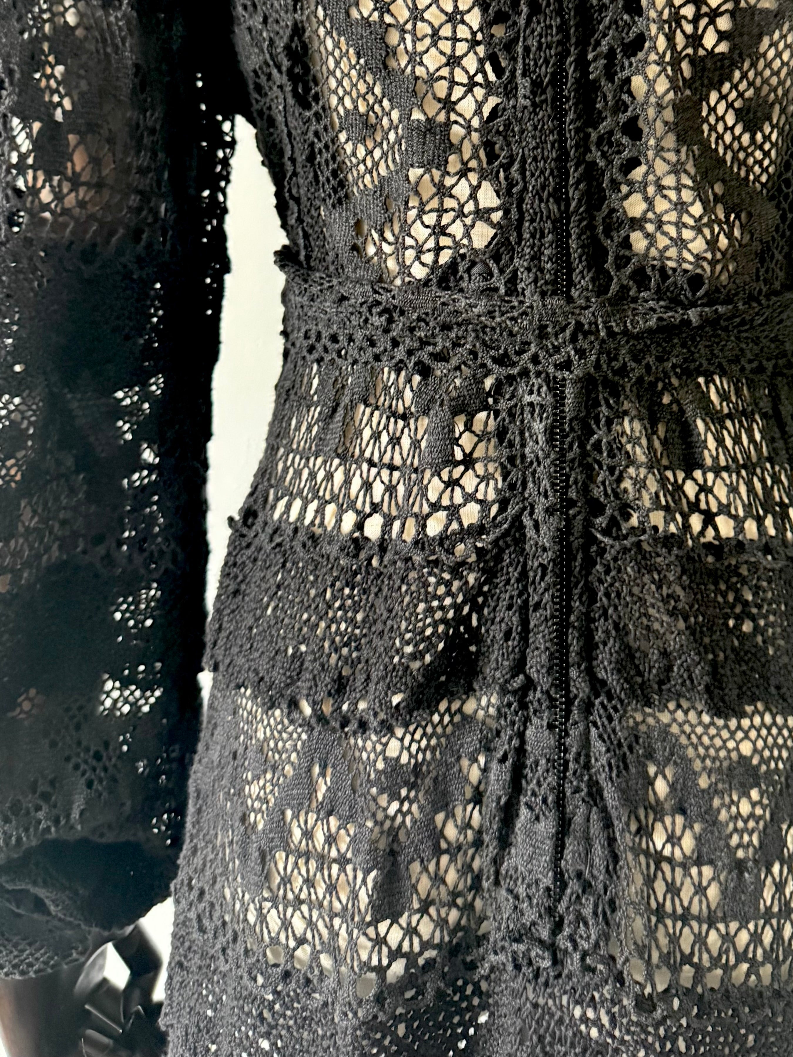 Vintage 1970s Crochet Dress