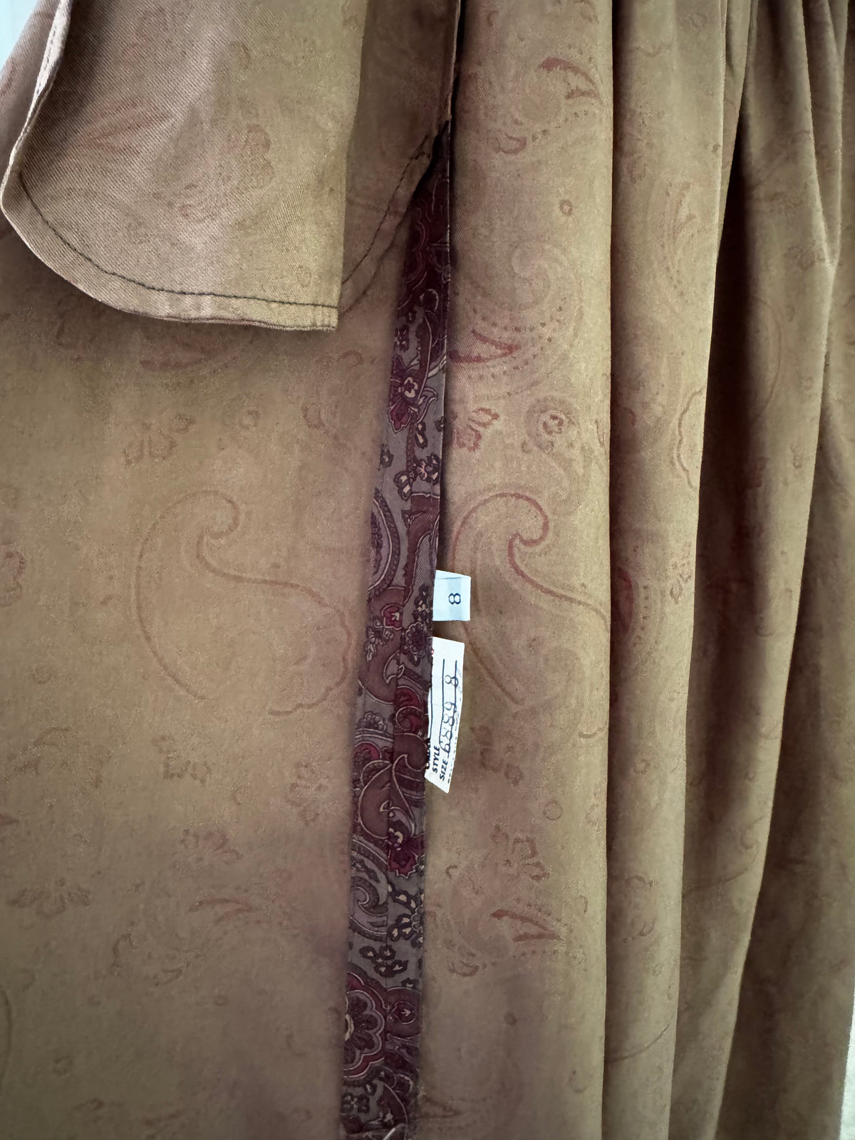Ralph Lauren Paisley Silk Twill Gathered Midi Skirt
