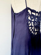 Phool Open-Back Cordwork Viscose Maxi Dress