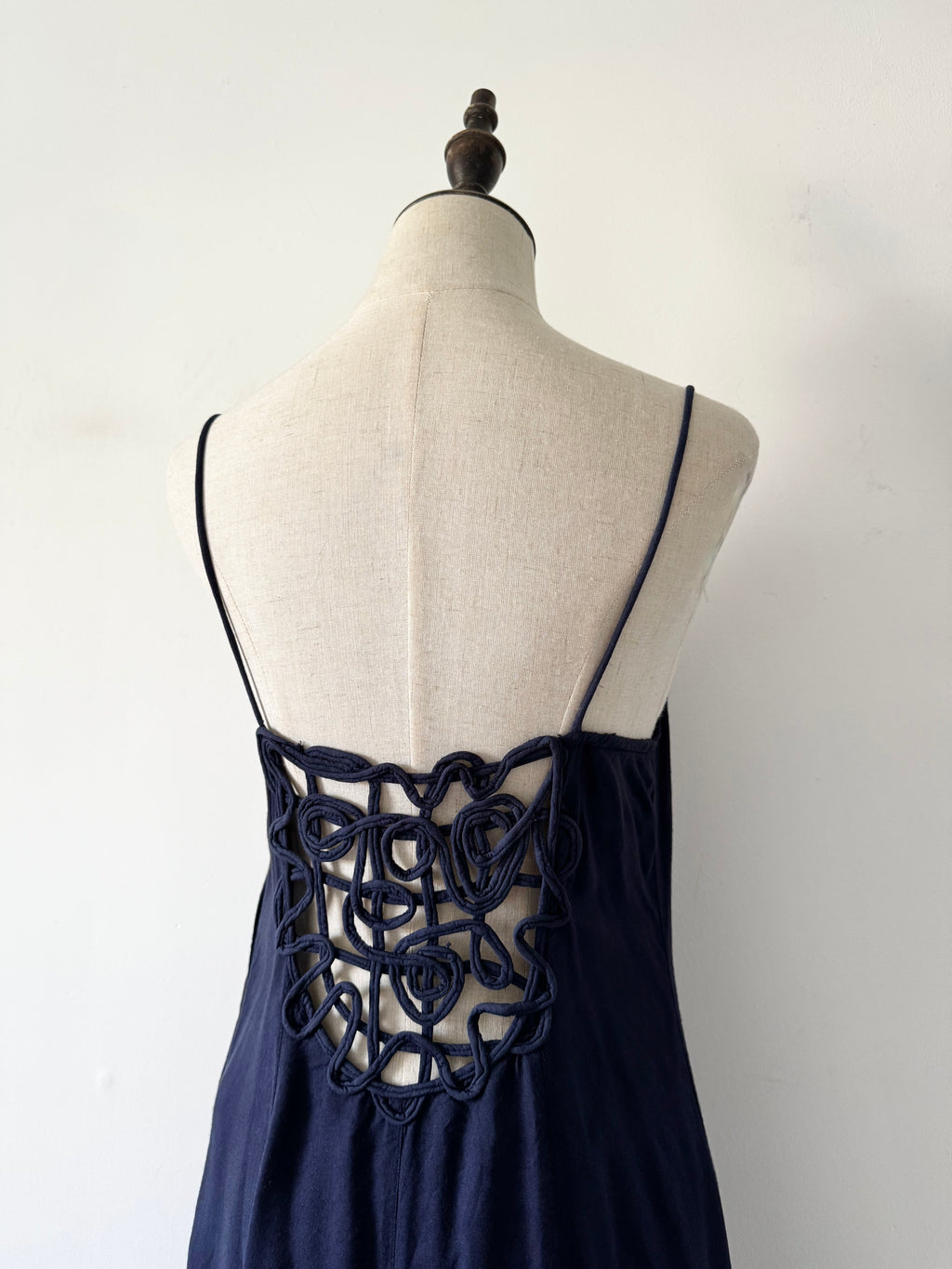 Phool Open-Back Cordwork Viscose Maxi Dress