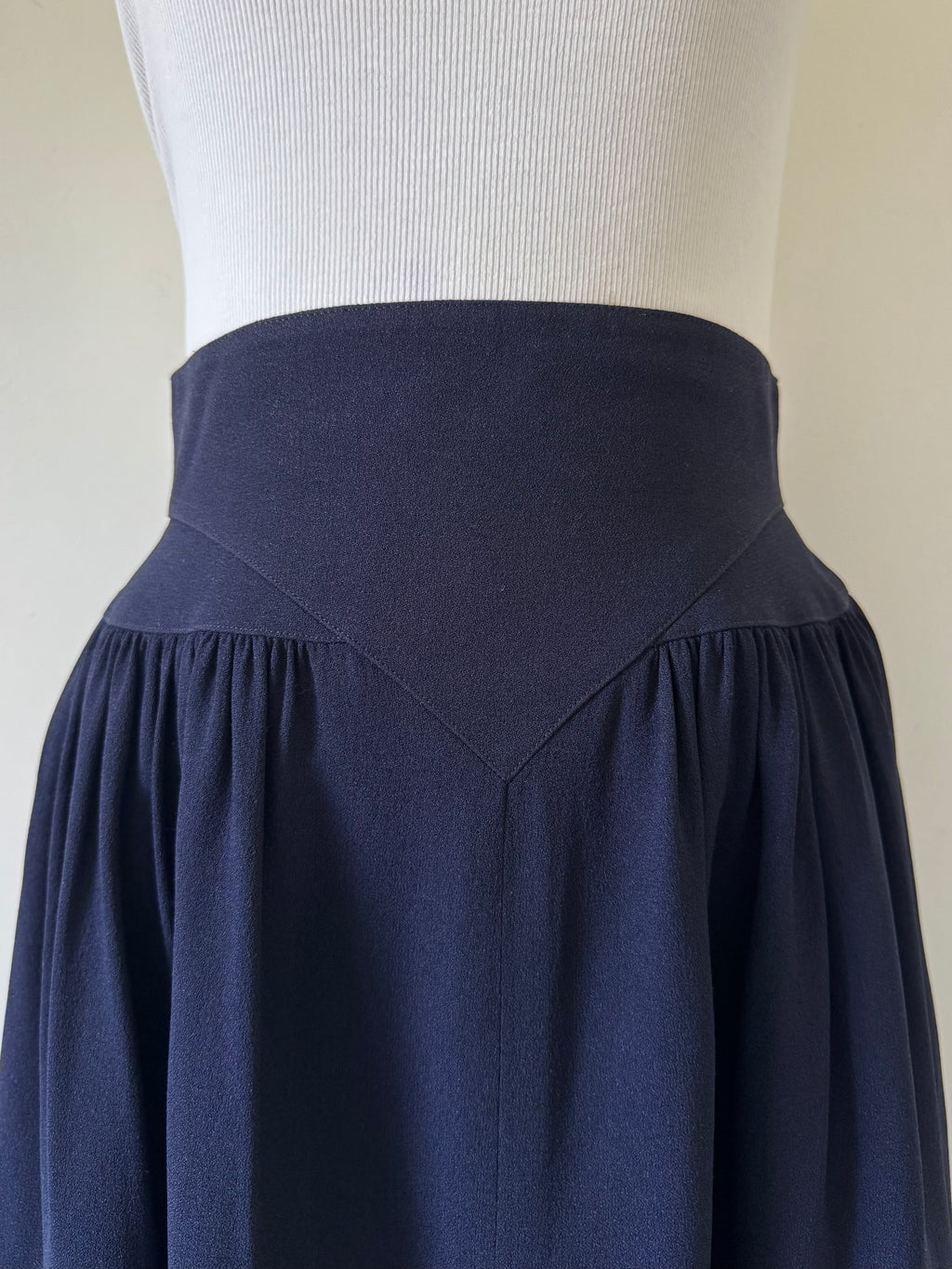Karl Lagerfeld 1990s Mainline Wool Crepe Mini Skirt