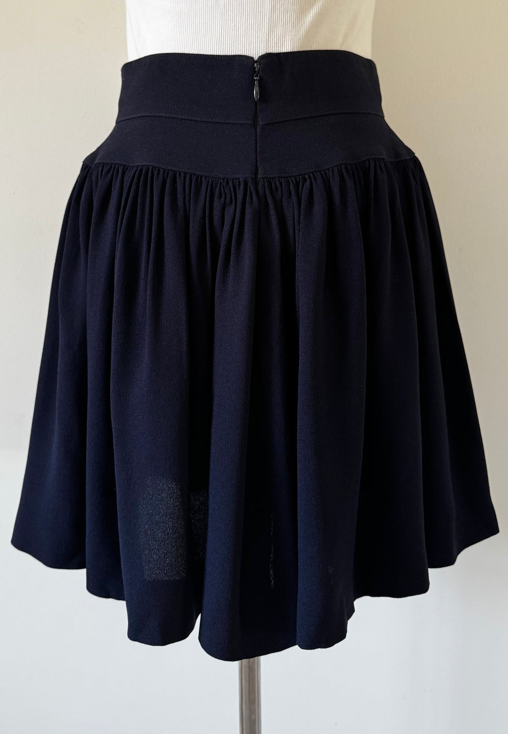 Karl Lagerfeld 1990s Mainline Wool Crepe Mini Skirt