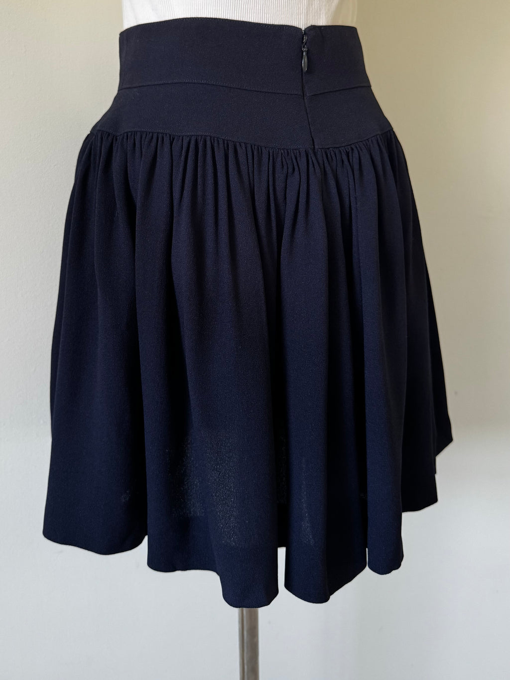 Karl Lagerfeld 1990s Mainline Wool Crepe Mini Skirt