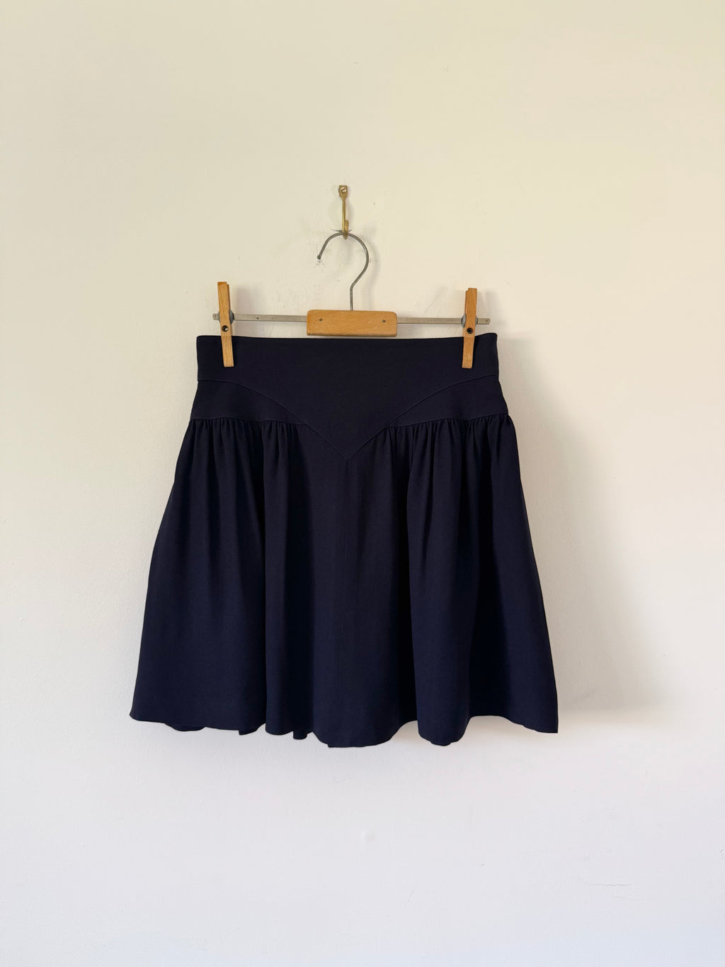 Karl Lagerfeld 1990s Mainline Wool Crepe Mini Skirt