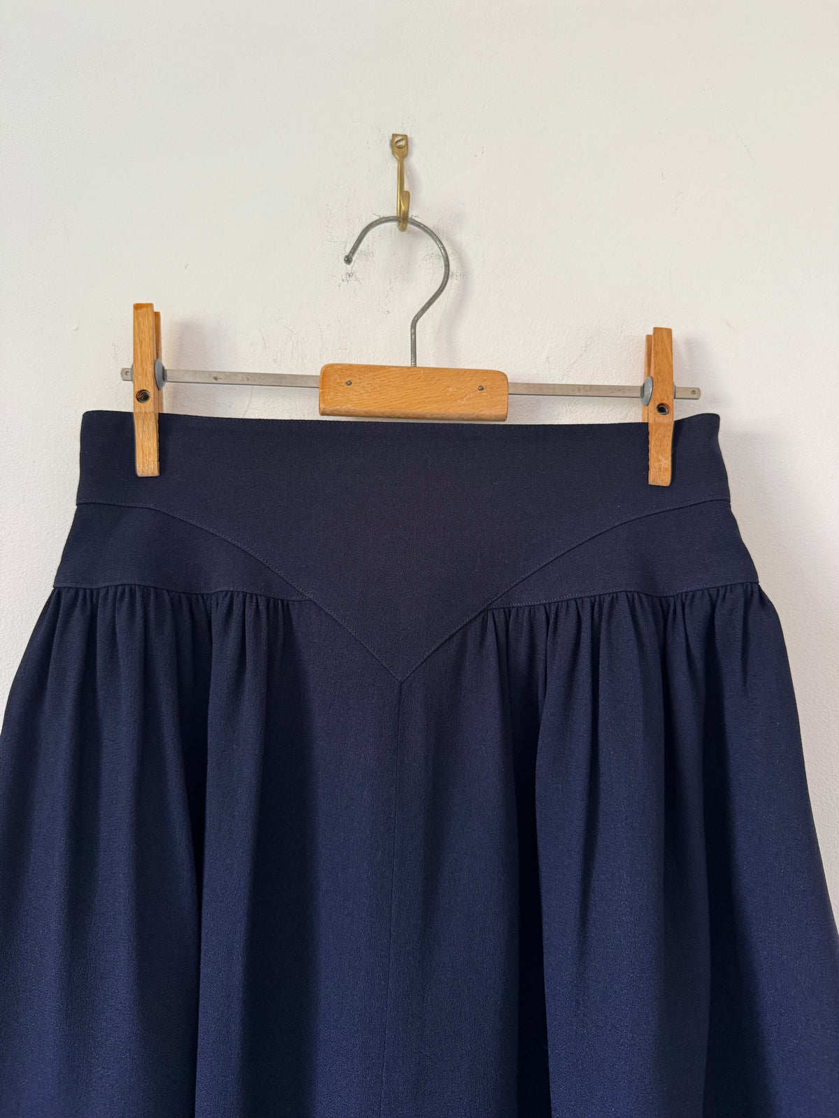 Karl Lagerfeld 1990s Mainline Wool Crepe Mini Skirt
