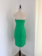 Gianni Versace Strapless Tiered Linen Dress | Circa 1989