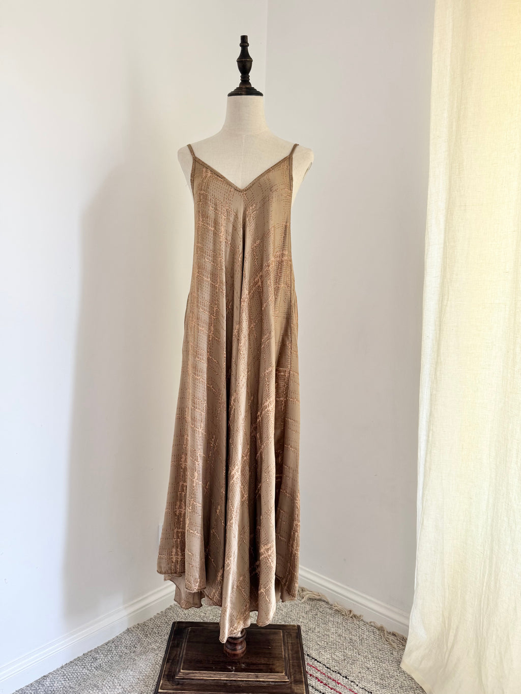 Italian Burnout Slip Maxi Dress
