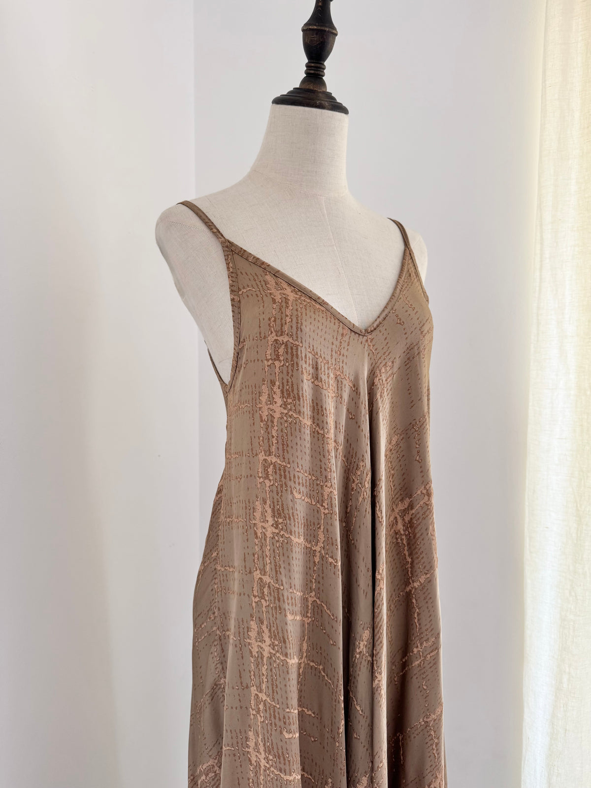 Italian Burnout Slip Maxi Dress