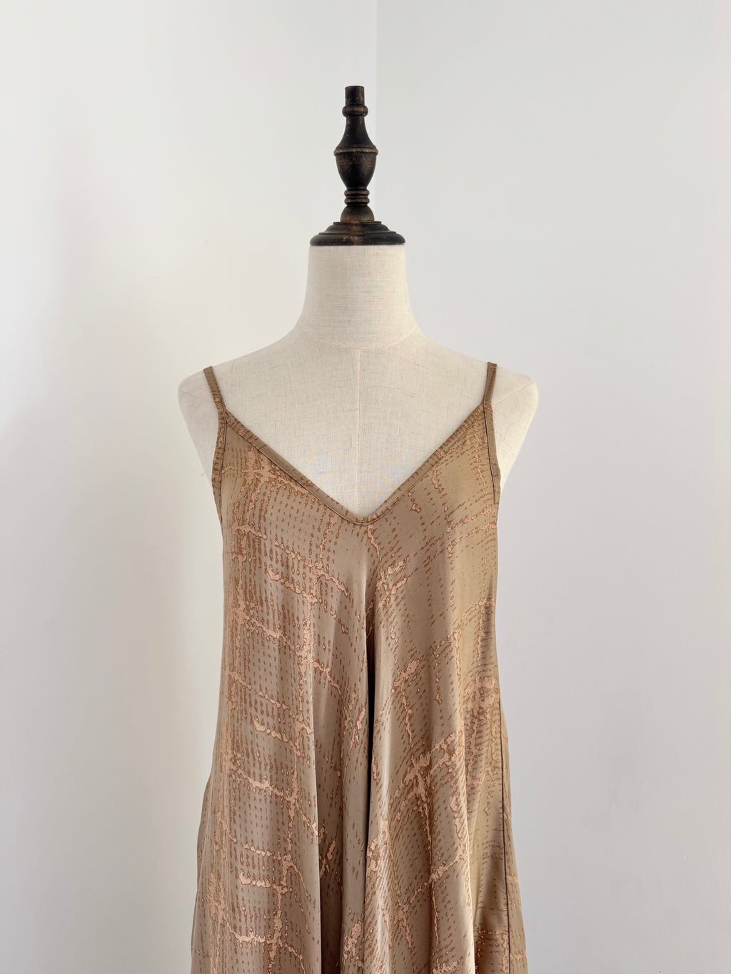 Italian Burnout Slip Maxi Dress