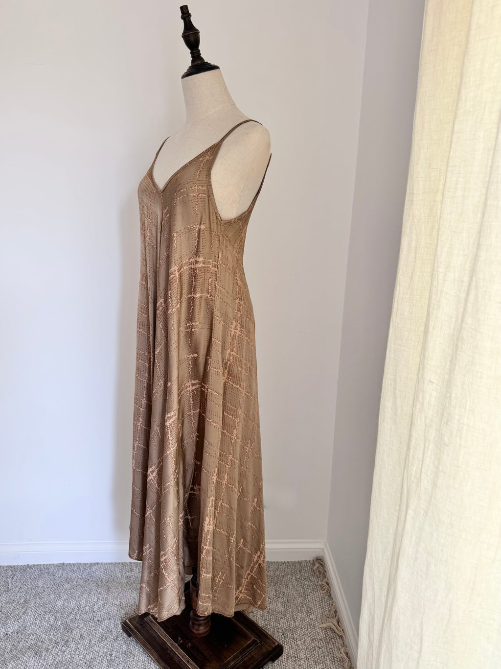 Italian Burnout Slip Maxi Dress