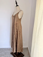Italian Burnout Slip Maxi Dress