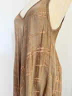 Italian Burnout Slip Maxi Dress