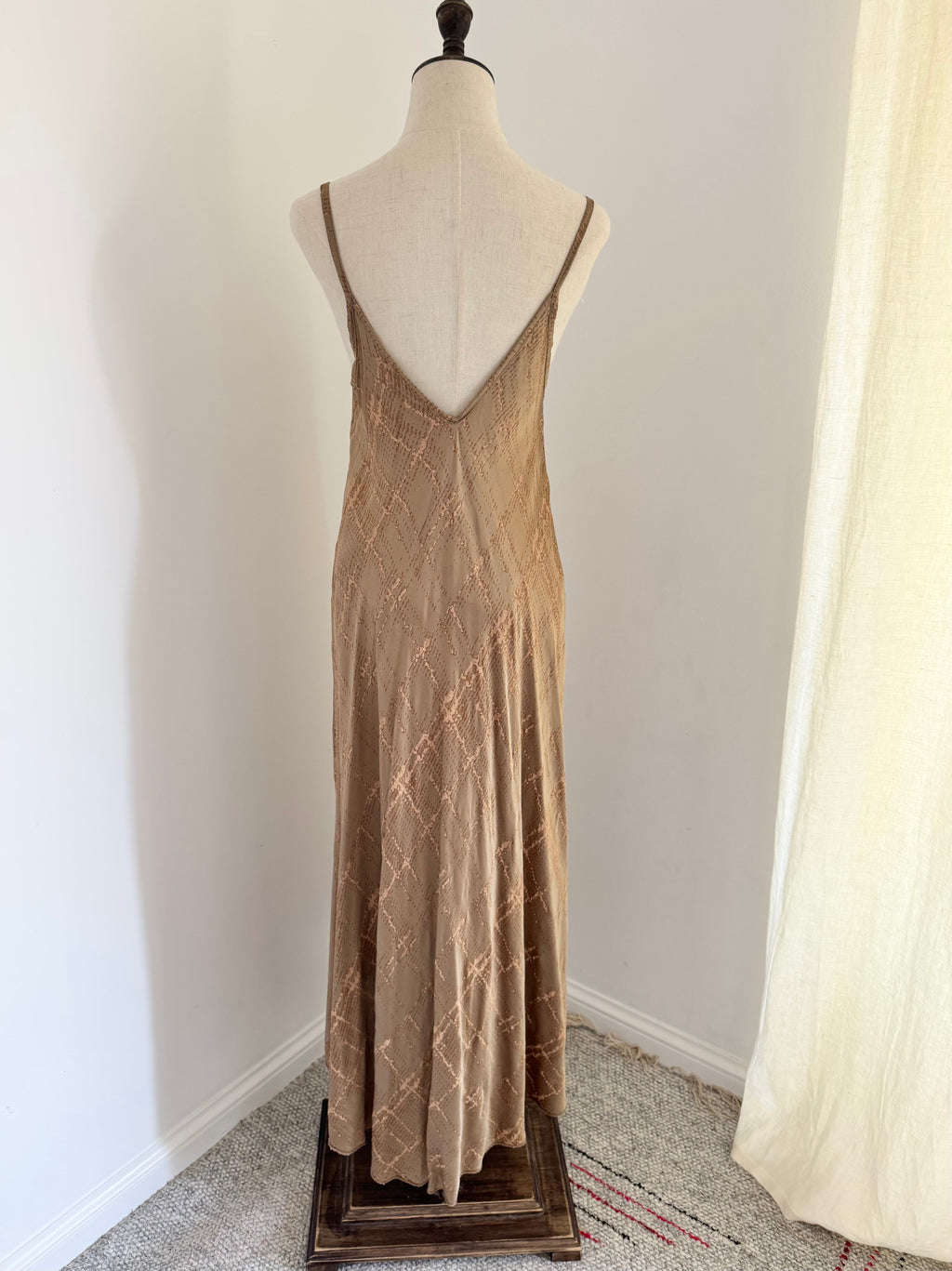 Italian Burnout Slip Maxi Dress