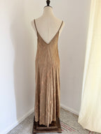 Italian Burnout Slip Maxi Dress