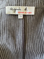 Agnès b. Linen Pinstripe Trouser Suit
