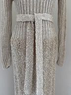 Pallas 1970s Original Hand-Loomed Irish Linen Maxi Dress