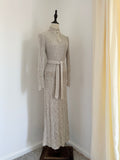 Pallas 1970s Original Hand-Loomed Irish Linen Maxi Dress