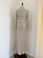 Pallas 1970s Original Hand-Loomed Irish Linen Maxi Dress
