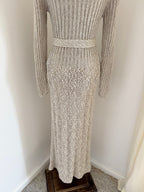 Pallas 1970s Original Hand-Loomed Irish Linen Maxi Dress