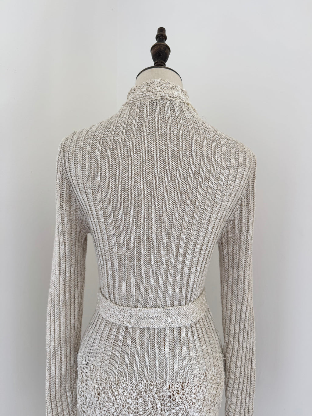 Pallas 1970s Original Hand-Loomed Irish Linen Maxi Dress