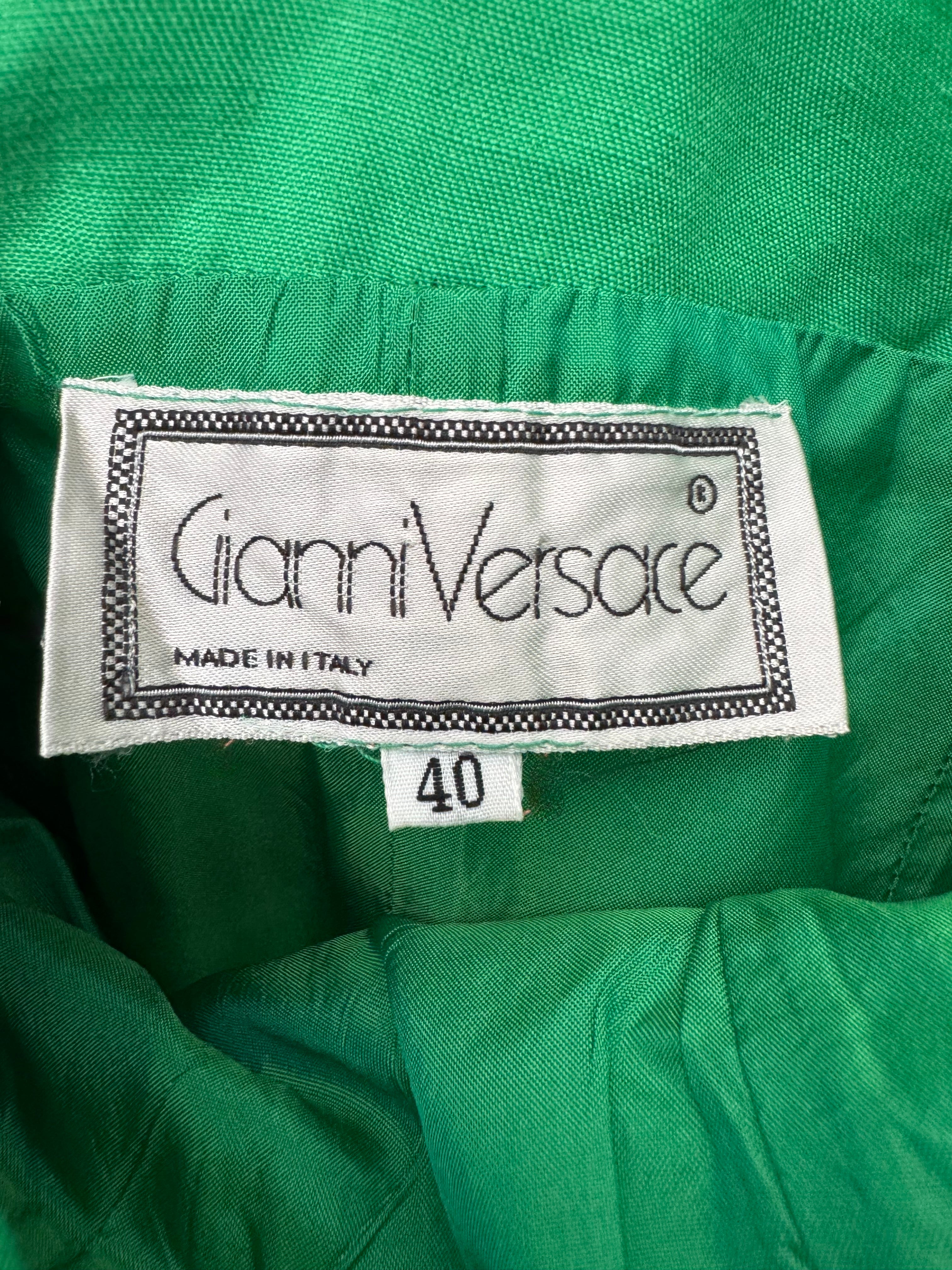 Gianni Versace Strapless Tiered Linen Dress | Circa 1989
