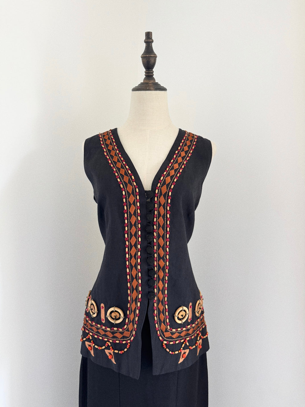 1993 Byblos Runway Embellished Waistcoat