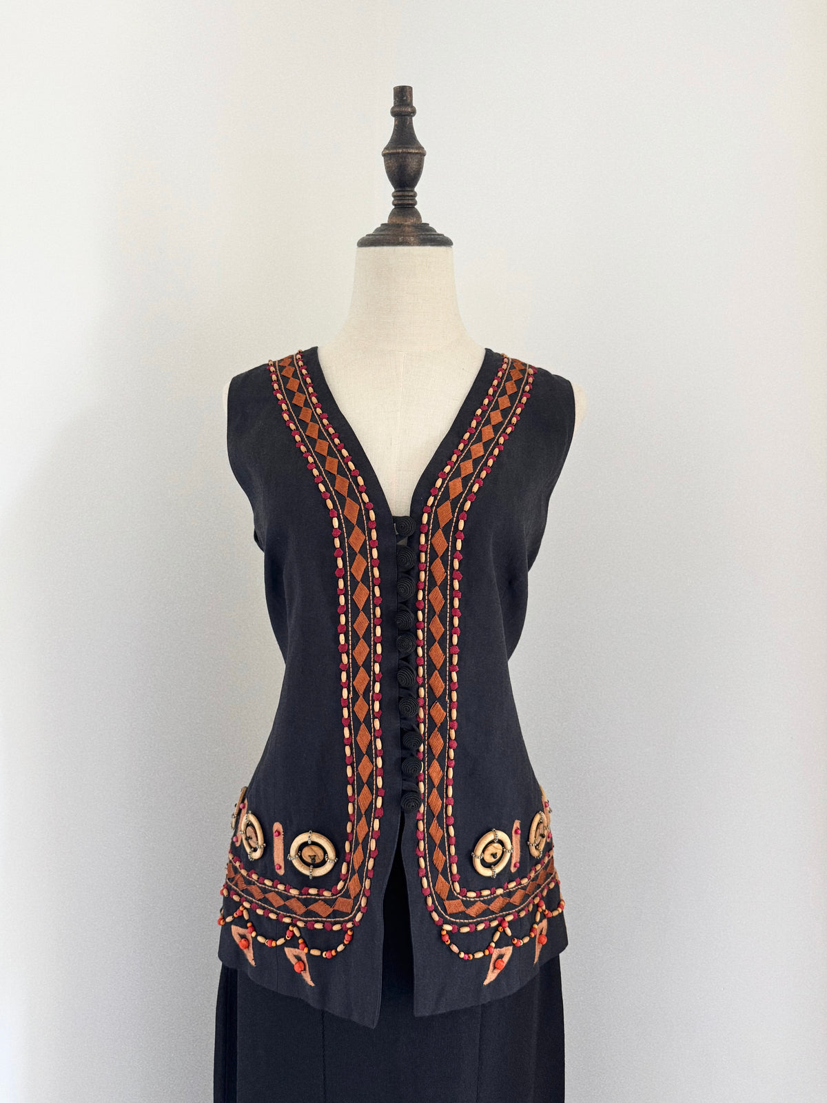 1993 Byblos Runway Embellished Waistcoat