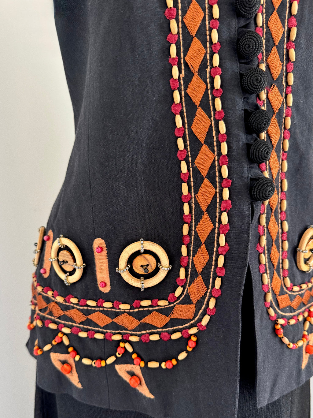 1993 Byblos Runway Embellished Waistcoat