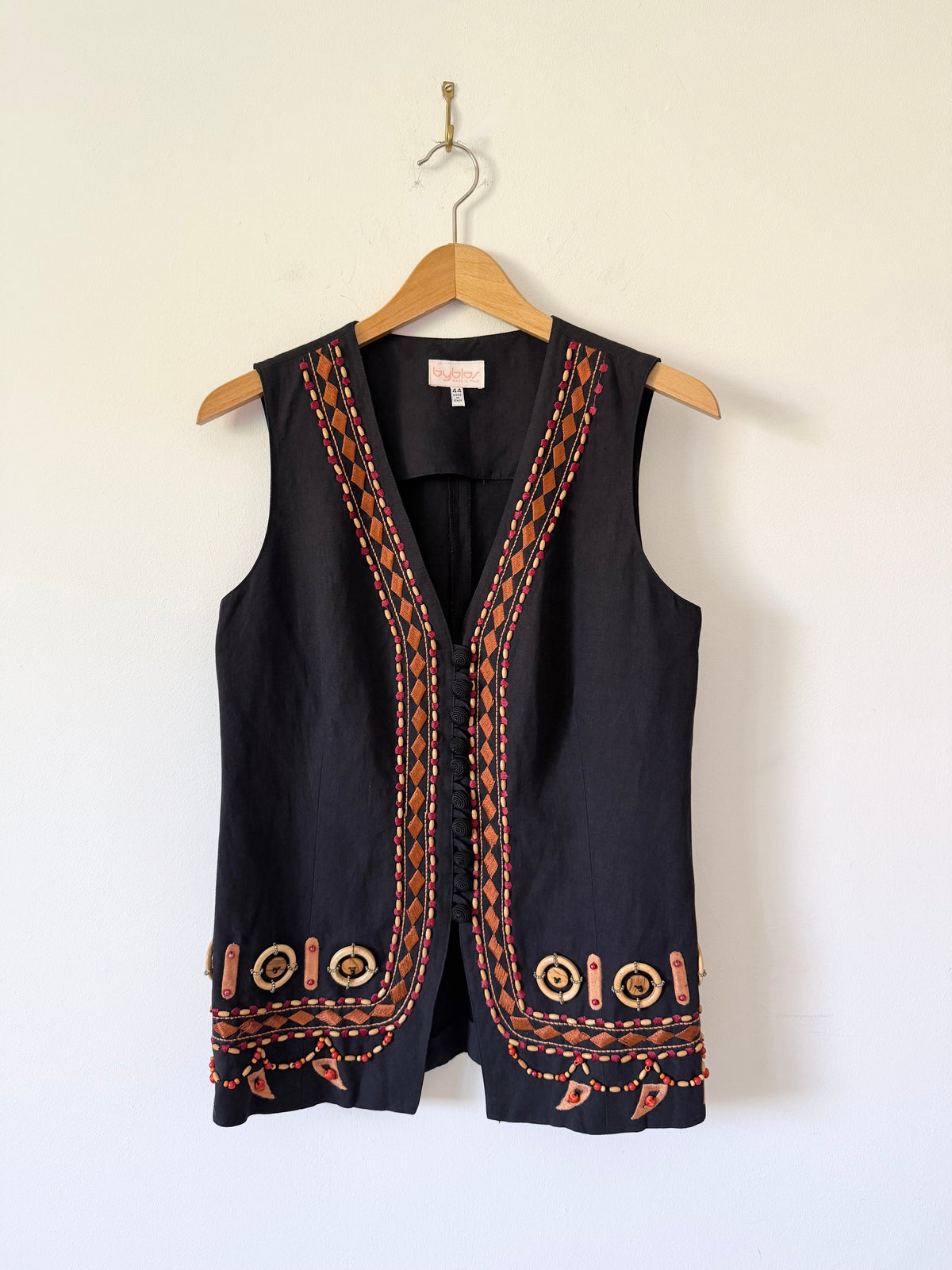 1993 Byblos Runway Embellished Waistcoat