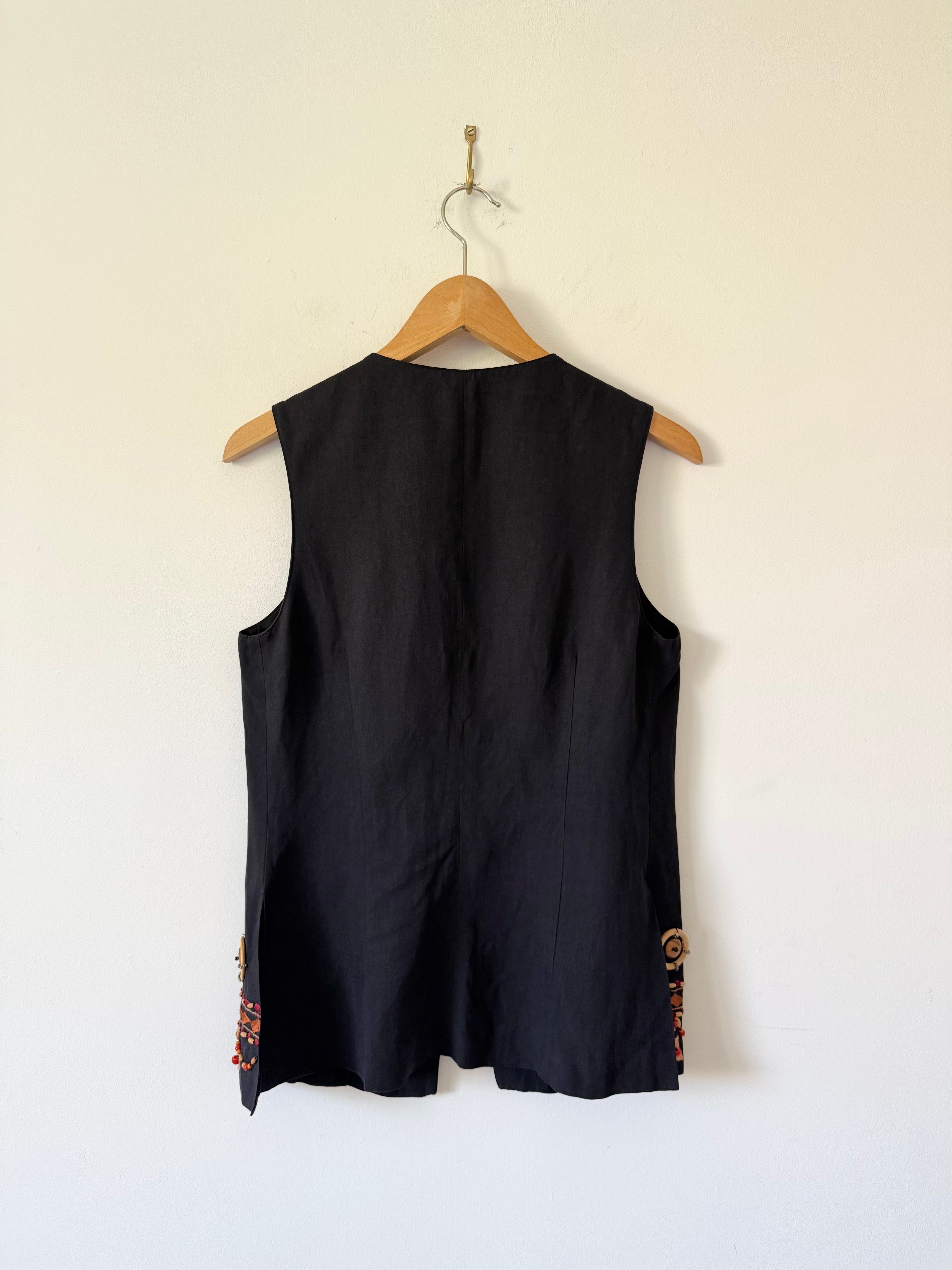 1993 Byblos Runway Embellished Waistcoat