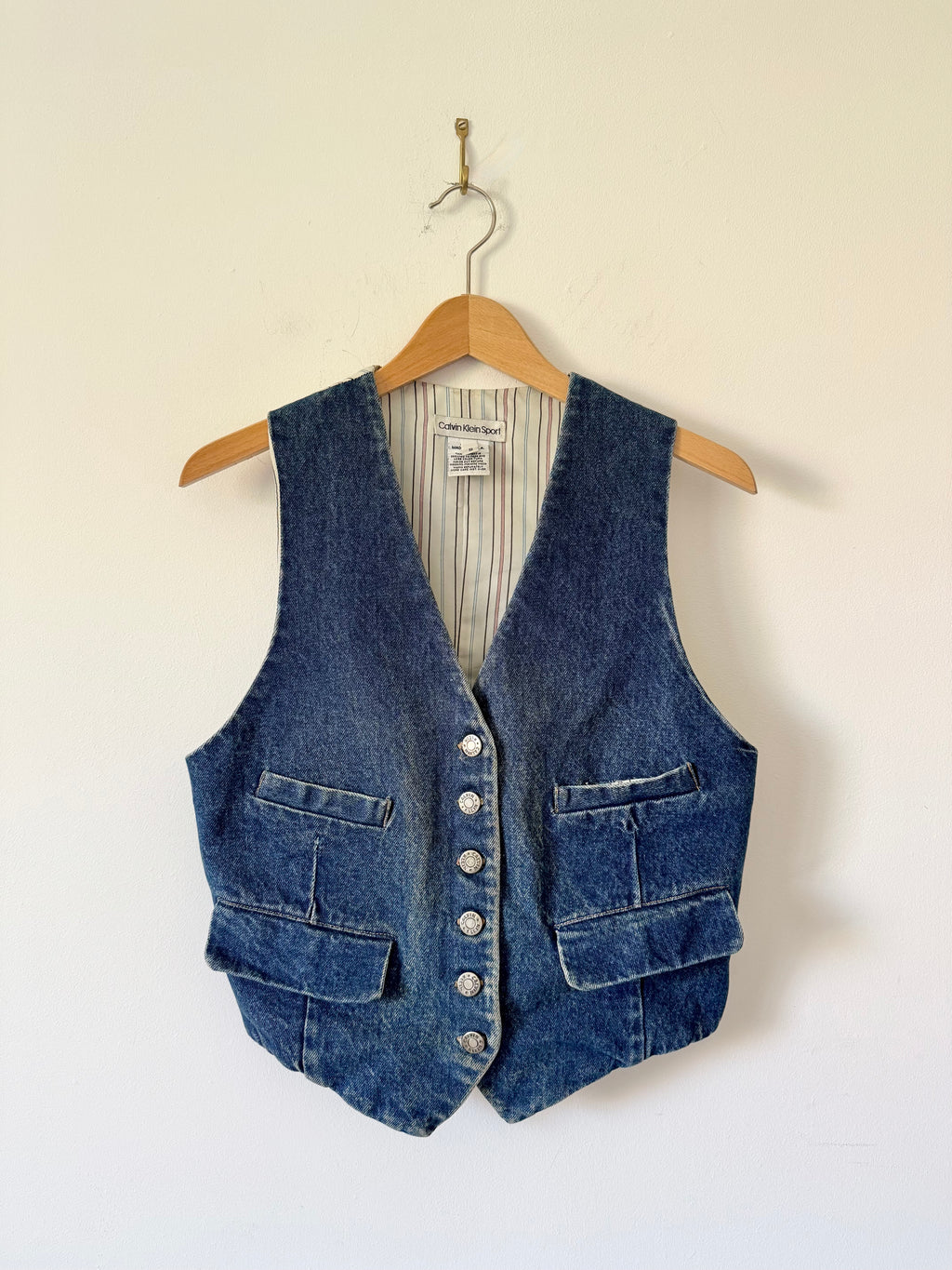 Calvin Klein Sport Denim Utility Waistcoat