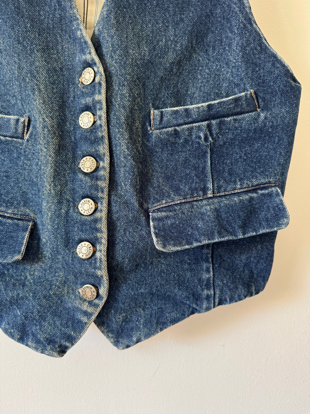 Calvin Klein Sport Denim Utility Waistcoat