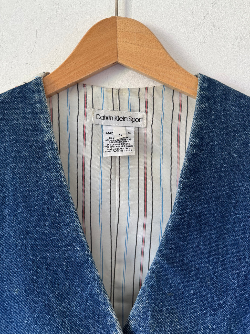 Calvin Klein Sport Denim Utility Waistcoat