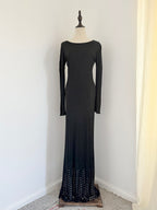 Nicole Farhi Silver Studded Evening Dress