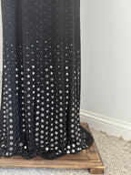 Nicole Farhi Silver Studded Evening Dress