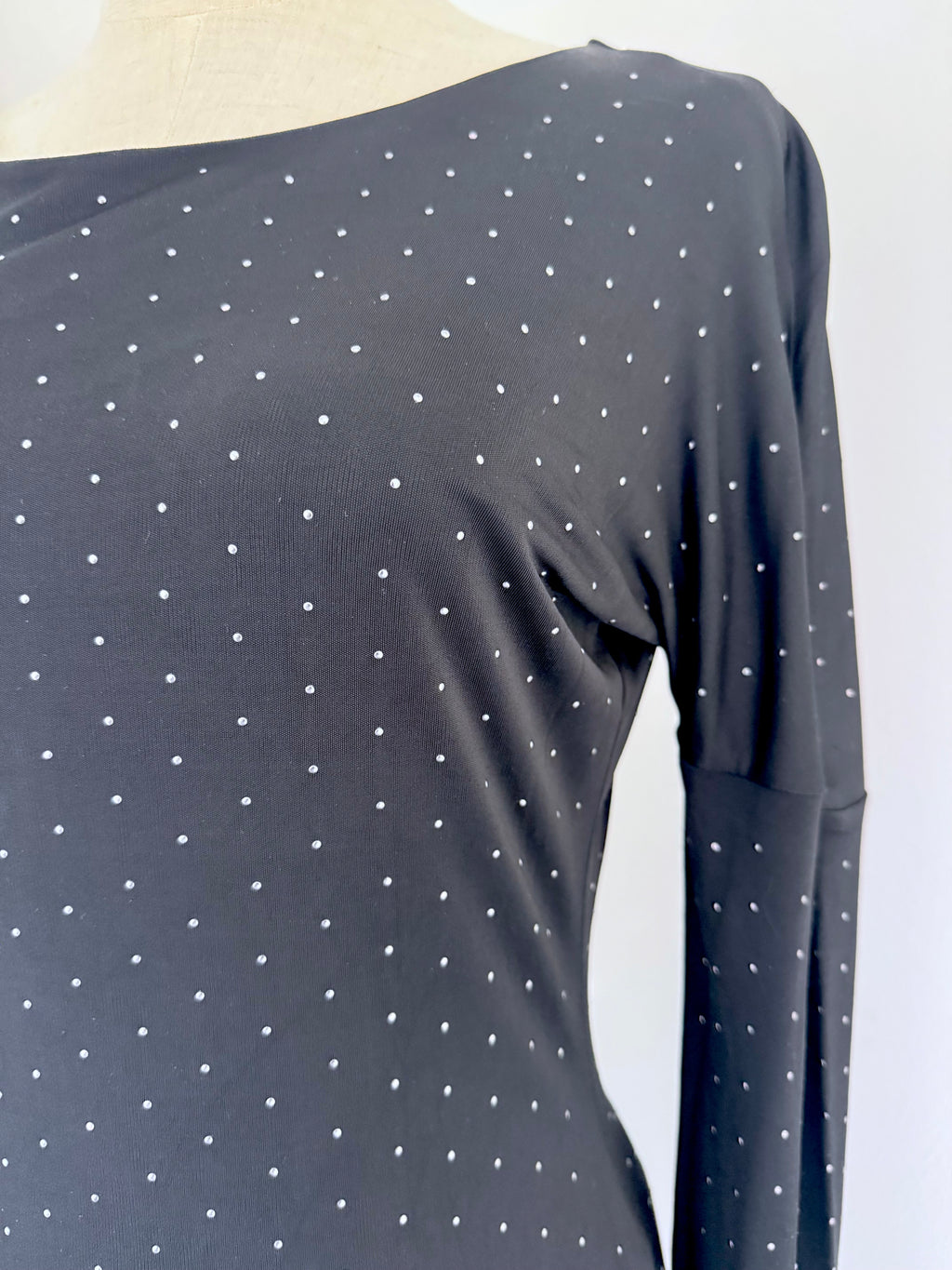Nicole Farhi Silver Studded Evening Dress
