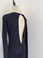 Nicole Farhi Silver Studded Evening Dress