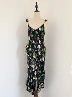 Paul Smith Silk Asymmetric Ruffle Slip Dress | Circa 2000