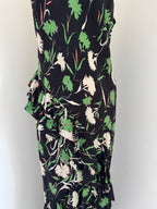 Paul Smith Silk Asymmetric Ruffle Slip Dress | Circa 2000