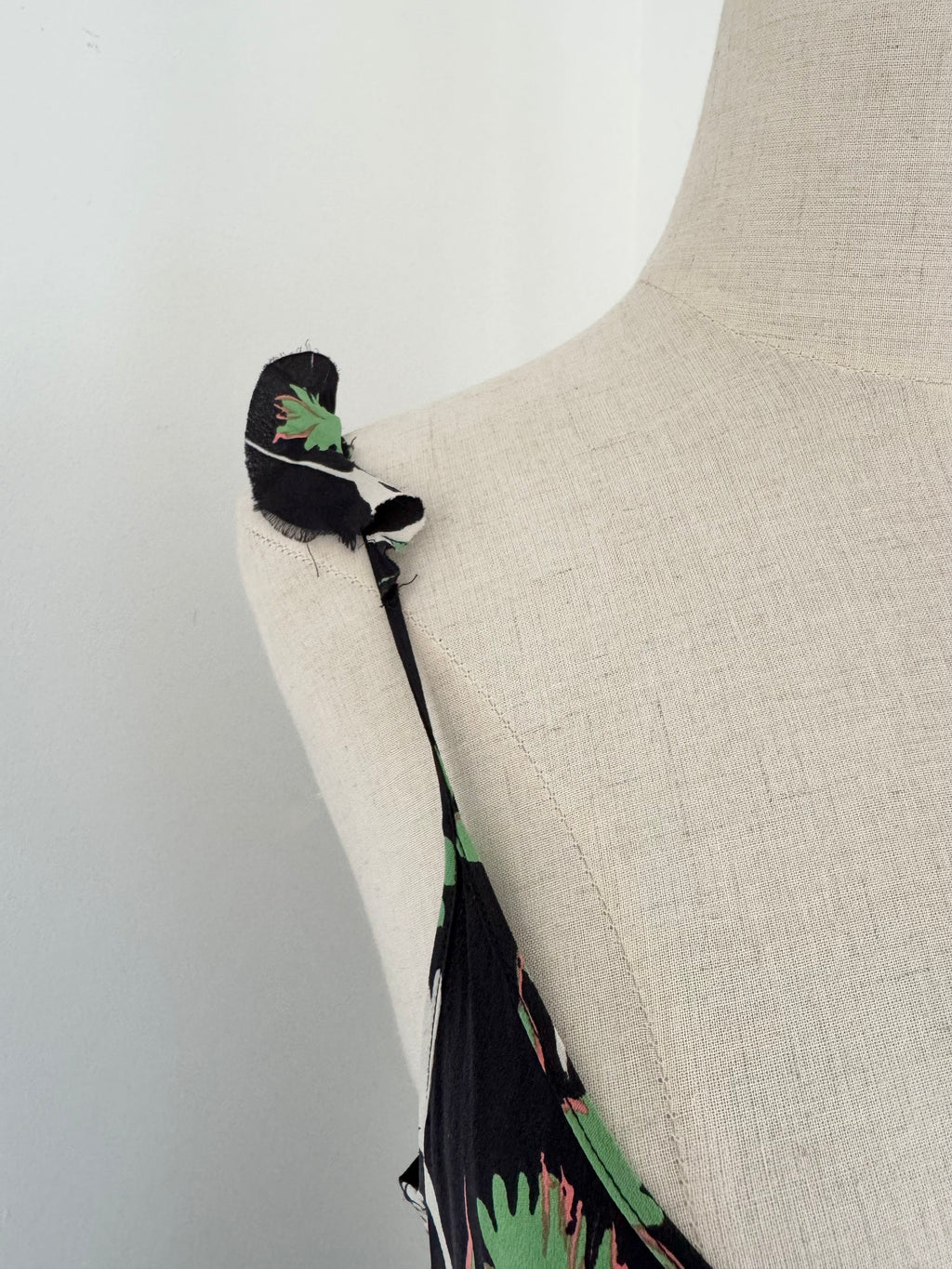 Paul Smith Silk Asymmetric Ruffle Slip Dress | Circa 2000