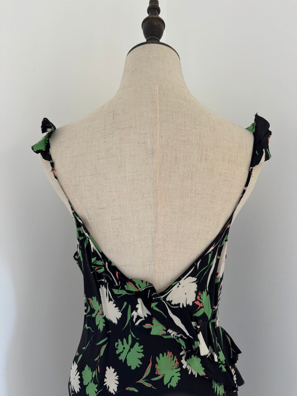 Paul Smith Silk Asymmetric Ruffle Slip Dress | Circa 2000