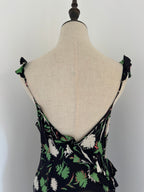 Paul Smith Silk Asymmetric Ruffle Slip Dress | Circa 2000