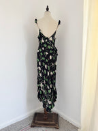 Paul Smith Silk Asymmetric Ruffle Slip Dress | Circa 2000