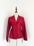 Cacharel Silk Dupion Side-Laced Blazer