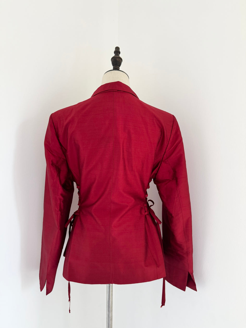 Cacharel Silk Dupion Side-Laced Blazer