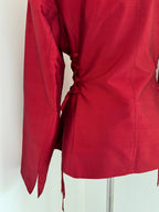 Cacharel Silk Dupion Side-Laced Blazer