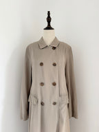 Strenesse 1990s Fluid Ankle-Length Trench Coat